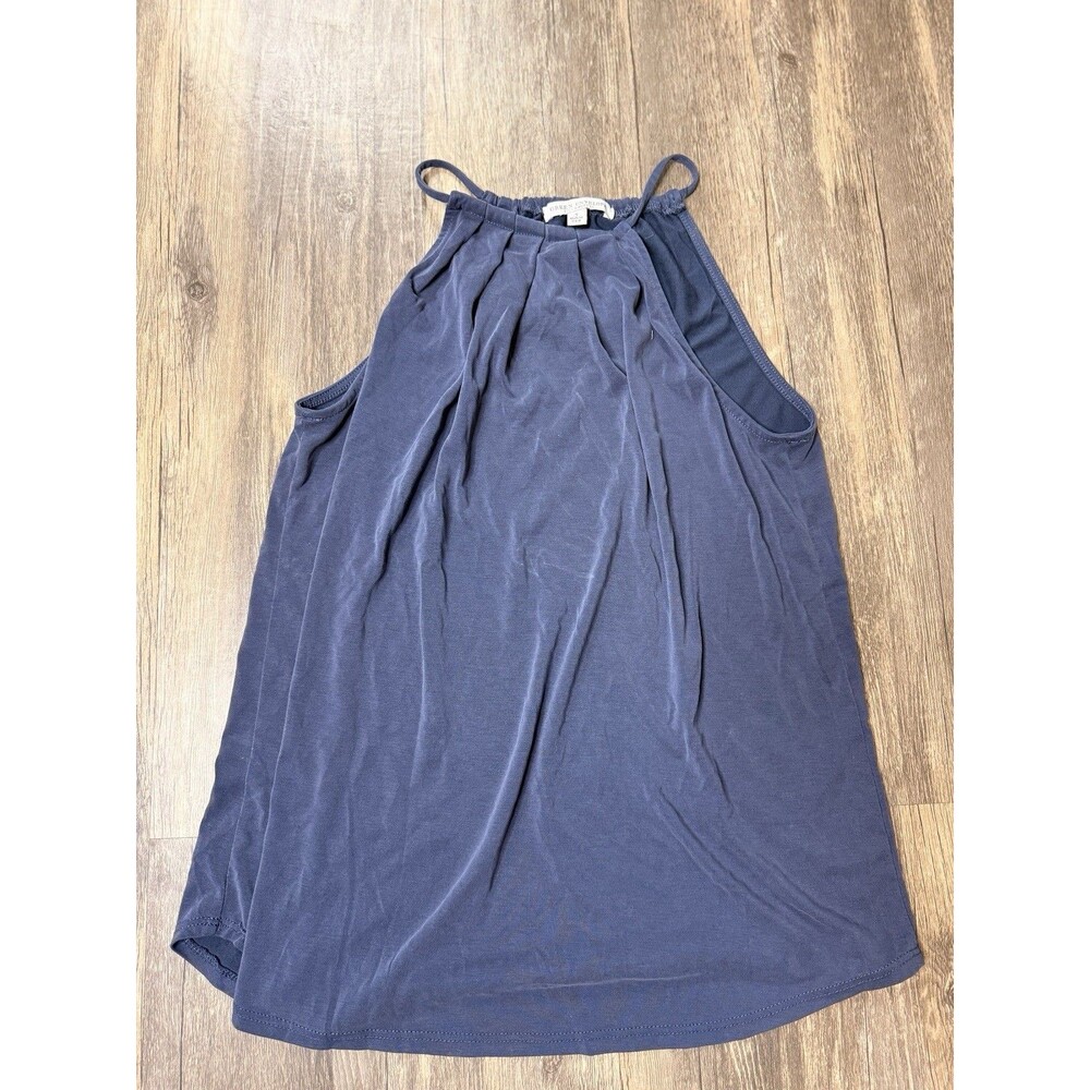 Green Envelope Womens S Blue Trapeze Tank Top Babydoll Flowy Boho Made USA